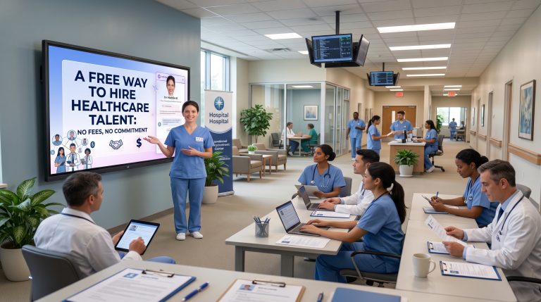 A Free Way to Hire Healthcare Talent: No Fees, No Commitment